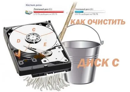 Как да почистите диска с на ненужни файлове и ненужни данни преливник
