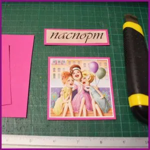 Scrapbooking покритие паспорт