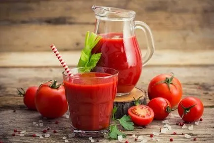 Как да направите най-вкусните доматен сок (вкусна) Как да направите най-вкусните доматен сок