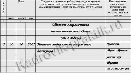 Как да се направи запис в примерите работната книга в снимки