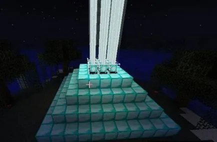 Как да си направим Minecraft фар във всички етапи от приемните елементи