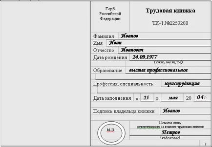 Как да се направи запис в примерите работната книга в снимки