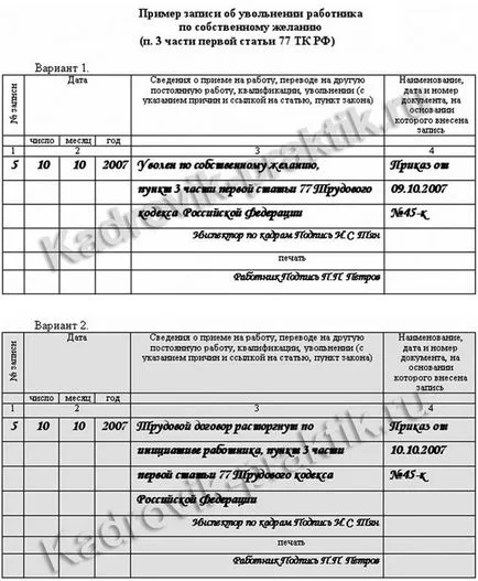 Как да се направи запис в примерите работната книга в снимки