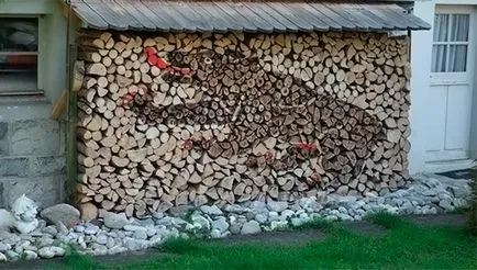 Както пъти разцепва в drovnitsu ритъм и котлет и картинно легло (строителство) Как да се прибират дърва drovnitsu ритъм и котлет така живописно сложи
