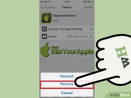 Как да премахнете Cydia за iphone или лаптоп лампа