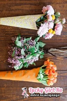 Как да се опаковат опаковки цветя букети основни правила и оригинални идеи (цветя) Как да се опаковат опаковки цветя букети основни правила и оригинални идеи