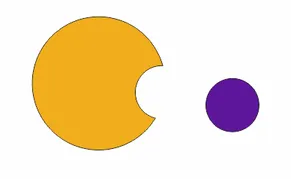 В Corel Draw форми изрежете една от друга чрез управление на жизнения (hautoshki на си-теми) (равенство) В Corel Draw форми изрежете една от друга чрез управление на жизнения (hautoshki на си-теми)