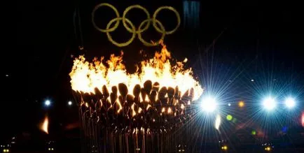 Олимпийските пръстени, които представляват емблема на олимпийските игри - пръстени