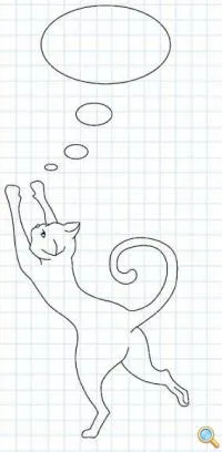 Котка върху хладилника