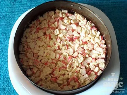 Раци салата с 10 рецепти сирене (марули crabsticks) Раци салата със сирене 10 рецепти