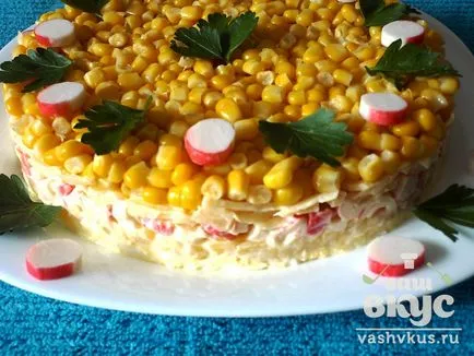 Раци салата с 10 рецепти сирене (марули crabsticks) Раци салата със сирене 10 рецепти