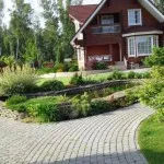 Пейзаж крайградски район (част) Ландшафтен дизайн крайградски район