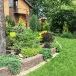Пейзаж крайградски район (част) Ландшафтен дизайн крайградски район