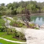 Пейзаж крайградски район (част) Ландшафтен дизайн крайградски район