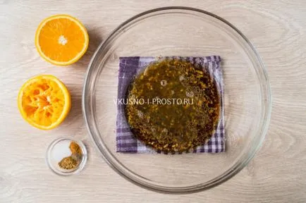 Пиле в портокалов сос