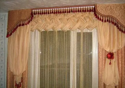 Pelmets с ръце фото щори, как да се направи стъпка по стъпка, много прости Pelmets тюл,