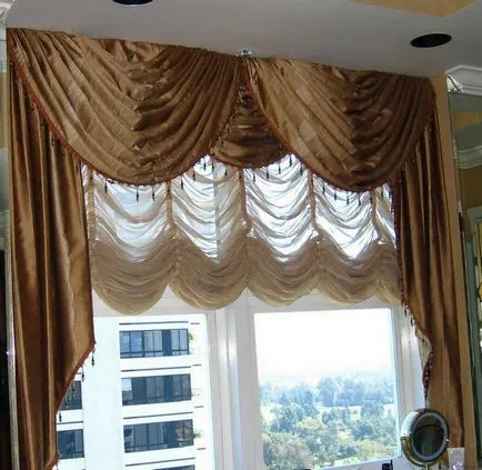 Pelmets с ръце фото щори, как да се направи стъпка по стъпка, много прости Pelmets тюл,
