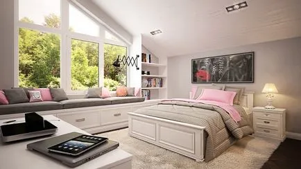 Loft спалня разполага препоръки за дизайн, фотография