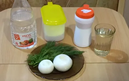 Мариновани лук в оцет за бързо хранене