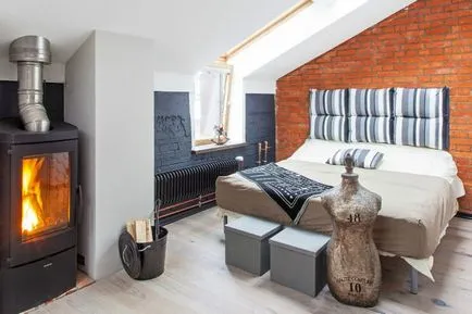 Loft спалня разполага препоръки за дизайн, фотография
