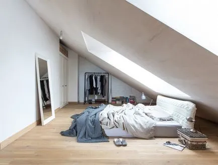 Loft спалня разполага препоръки за дизайн, фотография