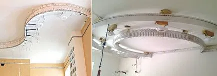 тавани няколко нива, както и изглед към снимки, на три нива, профил подчертават предимствата на видео