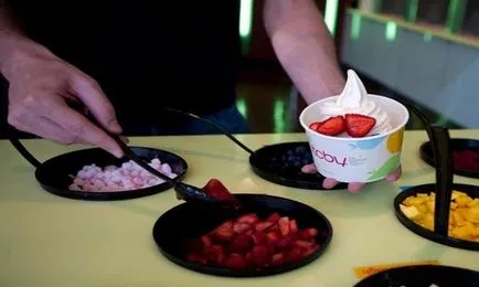 Сладолед кисело мляко рецепта у дома, без сладолед машина