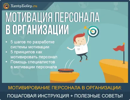 Мотивация на персонала в организацията