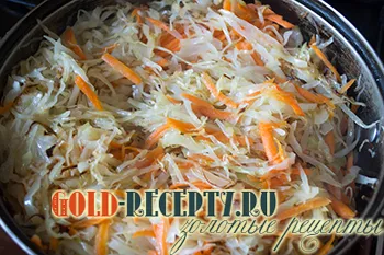Запържете зеле с картофи рецепта със снимка