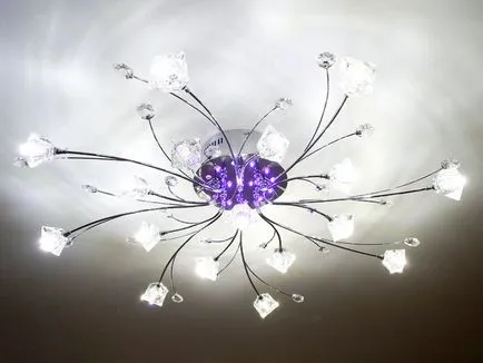 Монтаж 12v LED лампи в полилея вместо халоген (вместо) Монтаж 12v LED крушки в полилея вместо халоген