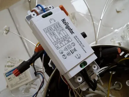 Монтаж 12v LED крушки в полилея вместо халоген (лампи) Монтаж 12v LED крушки в полилея вместо халоген