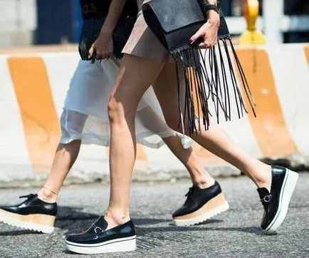 Платформа обувки, модни 37 снимки, какво да облека сандали, Loafer, обувки с дебели подметки (платформа) Платформа обувки, модни 37 снимки, какво да се носят сандали, Loafer, обувки с дебели подметки