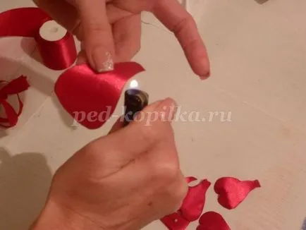 Божур от сатенени ленти (лента за излизане с игла) Божури на сатенени панделки