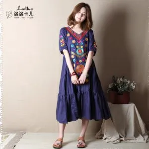 Модели рокли в Boho стил (снимки)