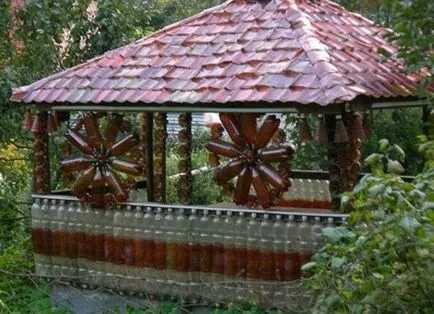 Перголи от пластмасови бутилки