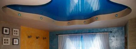 Правила за избор на цвят таван участък (30 снимки)