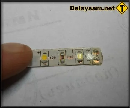 Спойка на проводниците към LED лента DIY