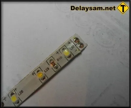Спойка на проводниците към LED лента DIY