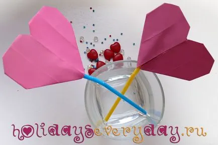 Лесно Оригами Heart (схема), празник всеки ден (лесно) Лесно Оригами Heart (схема), всеки ден почивка