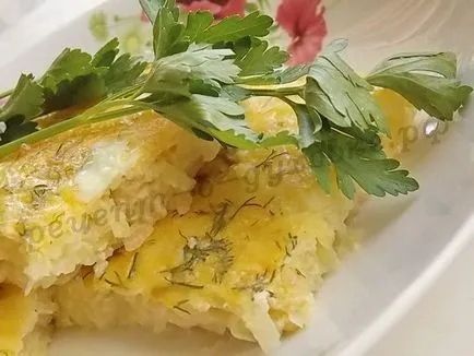 А просто картофи готвене със сирене
