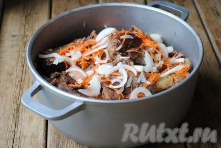 Рецепта патица, запържени филийки - рецепта със снимки