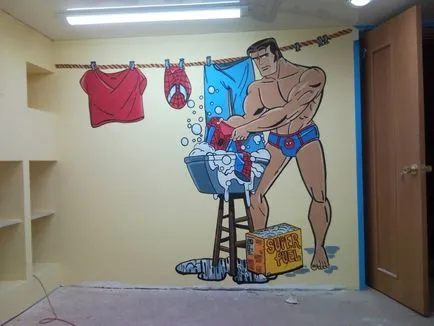 Стенопис в интериора