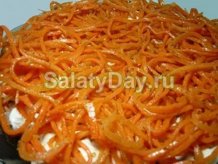 Корейски салата с моркови и пиле - пикантен студено предястие рецепта със снимки и видео