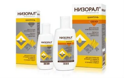 Медицински шампоан против пърхот в аптеката, която бързо ще се