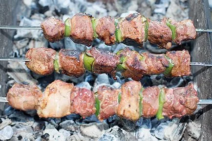 Shish кебап, шиш кебап рецепти