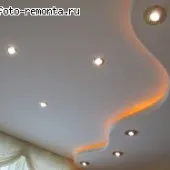 Училищните ремонти Дизайн таван с ръцете си