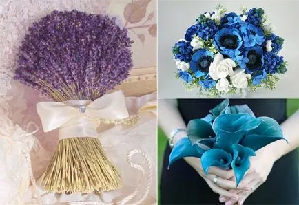 Blue булчински букет - какво да изберем и как да се направи свои ръце, снимка (булката) Blue булчински букет - какво да изберем и как да направите свои собствени ръце, снимки