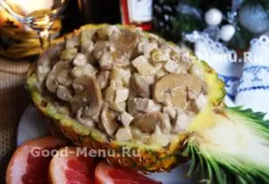 Layered салата с пиле, моркови и сирене - готви стъпка по стъпка със снимки