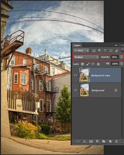 Създаване на Photoshop псевдо рибешко око ефект