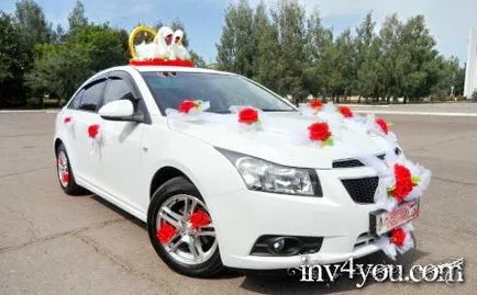 Сватбени букети от цветя - букети маса декорация